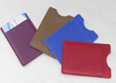 China Pu Leather Sticky Credit Card Wallet Holder For Cell Phone Accessories To Carry Card for sale