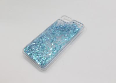 China De blauwe Kleur Bling Bling schittert Rondschrijven sequined PC-het Geval van de Telefoon Rugdekking Te koop