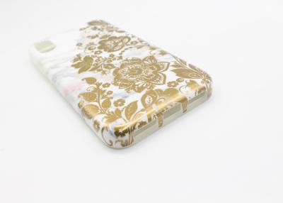 China IMD Soft Custom Design Phone Cases With Screen Printing Gold Flower for sale