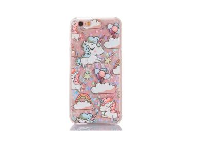 China 3D Unicorn Liquid Glitter PC Phone Case For iPhone 5 / 5S / 6 / 6S / 7 / 7 Plus for sale