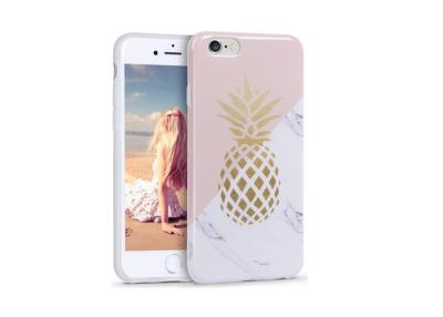 China UV Printing Lovely Gold Pineapple Iphone Pc Phone Case Back Cover for sale