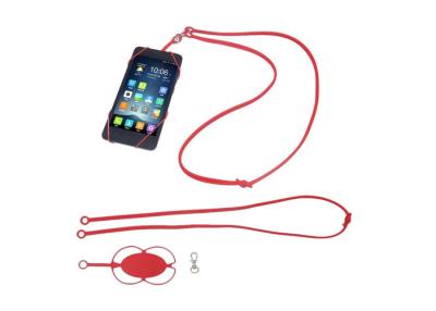 China Custom Mobile Phone Accessories , Silicone Cellphone Case Cover Holder Sling Necklace Lanyard for sale