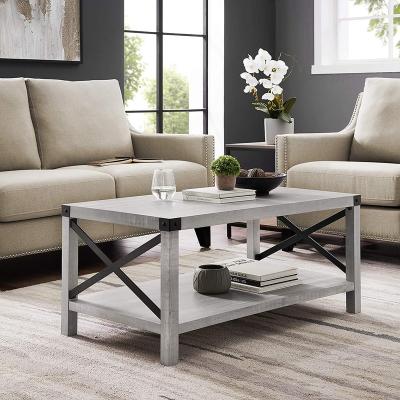 China Semi-KD Assembly Living Room Industrial Style Coffee Table for sale