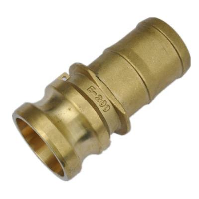 China Stainless steel Brass quick coupling type E camlock coupling hose tail male for sale