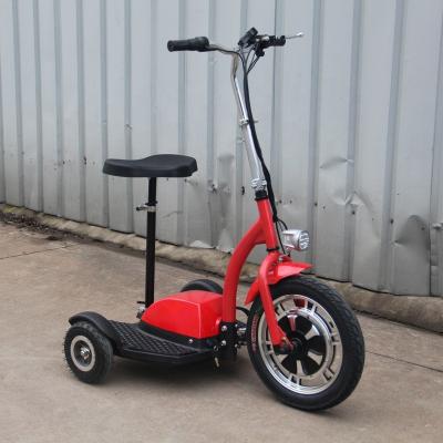 China Best Selling 350w 36v 3 Wheel Unisex Foldable Electric Scooter Motorcycles With Seat For Adult for sale