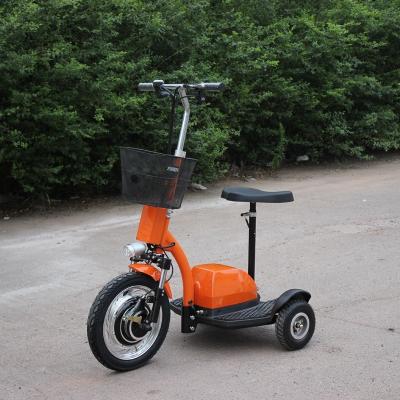 China NEW style 350w/500W 36V 12AH three wheel unisex smart foldable electric scooter for disabled people with basket for sale