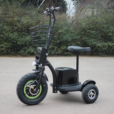 China Warehouse 500w unisex hot sale adult three wheel bicycle lithium battery tricycle 3 wheel electric scooter for the elderly for sale