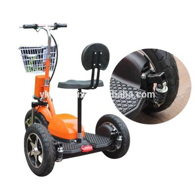 China China 48V 20Ah 500W Unisex Folding Off Road Electric Tricycle 3 Wheel Electric Scooter With Basket For Adults for sale