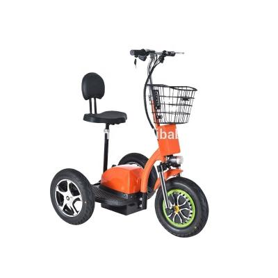 China Hot Sale 48V 500W Unisex Disabled 3 Three Wheel Electric Scooter For Adult Tricycle for sale