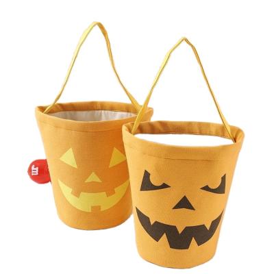 China Hot Sale High Quality Lady Wholesale Kids Candy Basket Gift Happy Halloween Buckets Bag for sale