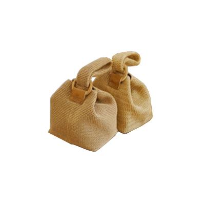 China 2021 Lady's Color Handmade Straw Bags Mini Woven Flap Style Rattan Soft Pastoral Bag Sweet Pastoral Bag for sale