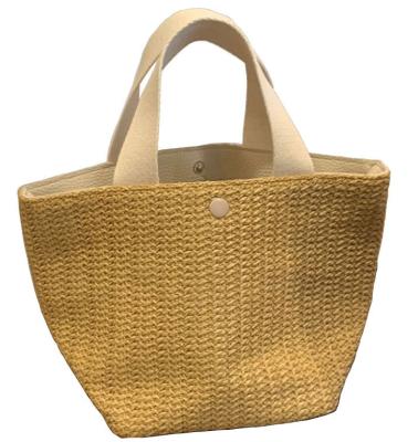 China Lady Wholesale Women Handbags Beach Holiday Tote Bag Ladies Straw Bag Woven Handbags for sale