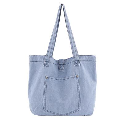 China Fashion Women's Jeans Soft Fabric Bags Casual Handbag Tote Simple Bags for sale