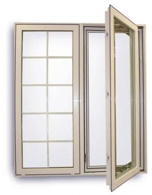 China Custom Customized Black Swing Opening Security Windows Double Tempered Glass Aluminum Window for sale