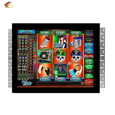 China Game Machines IR Touch 19 Inch Open Frame Monitor Golden Pot O Touch Screen Monitor RS232 Input for sale