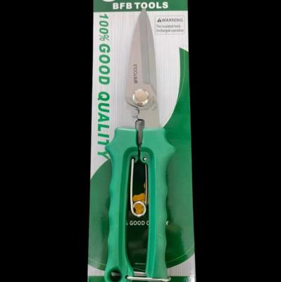 China Anti-skid Handle Safety Green Lawn Plant Fruit Harvester Trimming Garden Hand Pruner Bonsai Bonsai Scissors Garden Shears for sale