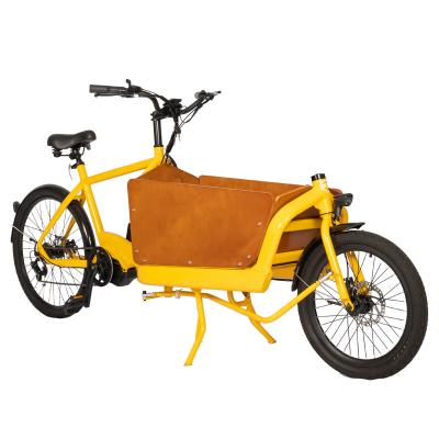 China Drop ship Electric Cargo Bike com Rainproof Front Box de madeira Tempo de carregamento 3 horas à venda