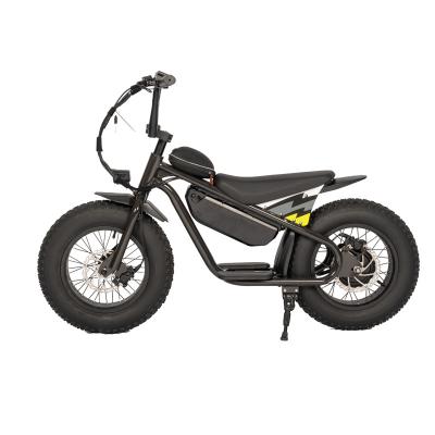 Chine Off-road Fat Tire Electric Kids Bike avec cadre en alliage d'aluminium et frein à disque hydraulique à vendre