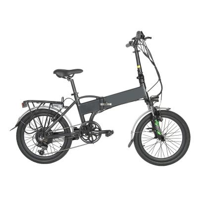 China Suspensión delantera Bicicleta eléctrica de aleación de aluminio Plegable Bicicleta eléctrica 250W 36V Ebike en venta