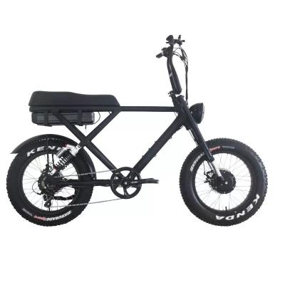 China 48v 500w Electric Bike Rear Motor Full Suspension Electric Fat Bike with Lithium Battery for sale