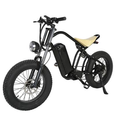 China 7 versnellingsbanden 1000w 750w Motor vetband off road Dirt Bike elektrische fiets Volwassen met 20 * 4 Te koop