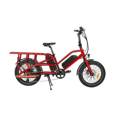 China Steel Frame Long Tail Bike Fashionable E Cargo Bike with Dual Battery and Kenda Tires for sale