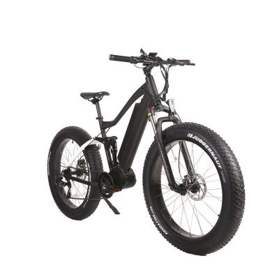 China 10Ah Battery Capacity Full Suspension Fat Tire Electric Bicycle with 70-80 Nm Torque for sale