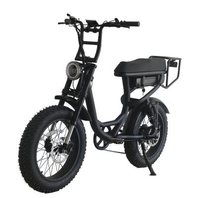 China Cuadro de aleación de aluminio 48v Batería de bicicleta eléctrica Cruiser Fat Pneumático de la bicicleta para el beneficio en venta