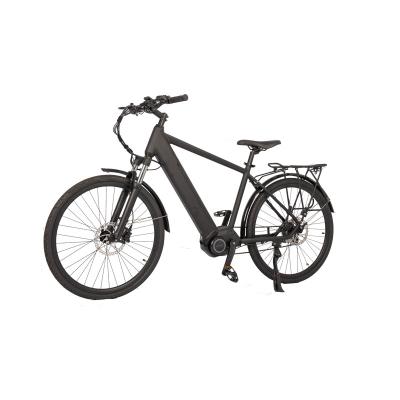 China 2024 Central Motor 36v 10.5ah Disc Brake City Electric Bike with Hidden Lithium Battery for sale