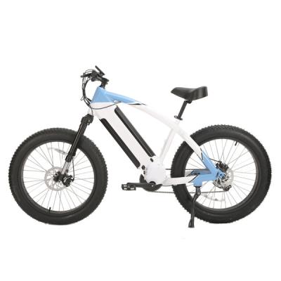 China Solid Fork 26 Inch Adult Electric Bike with Middle Drive and Down Tube Lithium Battery for sale