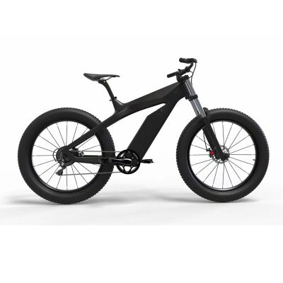 China Adult Electric Mountain Bike MTB with Kontax Mid Snow Motor and Carbon Fiber Frame for sale