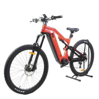 China ROCKSHOX Air Suspension Carbon Fiber Ebike for 48V Mid Drive Electric Mountain Bike MTB for sale