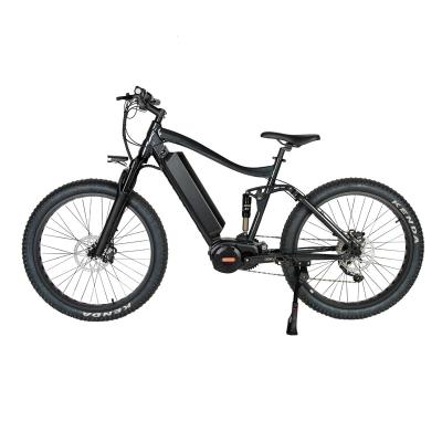 China 48V 13Ah Lithium Battery Full Suspension Electric Bicycle 750W Bafang Mid Drive E-Bike for sale