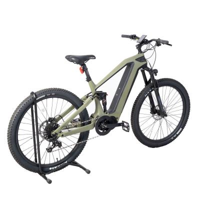 China 29 Inch Retro Style Mountain Electric Bike with Carbon Fiber Frame and 48V 15Ah Battery for sale