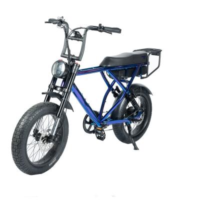 中国 48V 20 Ah 脂肪タイヤ 電気自転車 オーダーメイド 青いビーチ自転車 クルーザー 販売のため