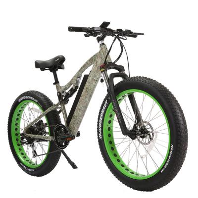 China 30-50Km/h Velocidad máxima 7 Velocidad Fat Tire Mountain Electric Bike con 3 horas de tiempo de carga en venta