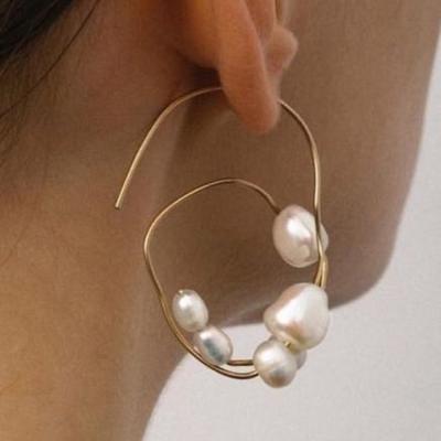 China TRENDY E8351 Pearl Earrings Mixed Designs Leopard Tassel Stud Earrings Set For Women New Brincos Fashion Jewelry 2021 for sale