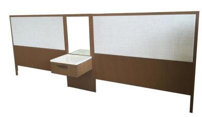 China Solid wood frame with upholstery king/queen size wooden headbaord for 5-star hotel bedroom furniture for sale