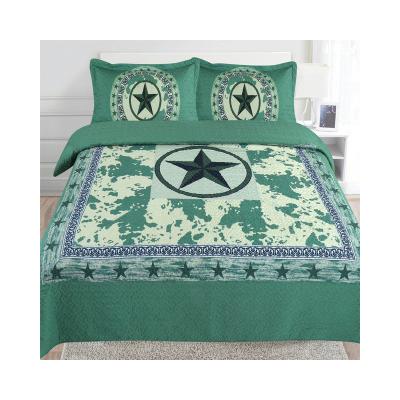 China Folded Modern Simplicity Star Bedding Customized Patching Colors Bed Cover Set Comforter Bedding Set for sale