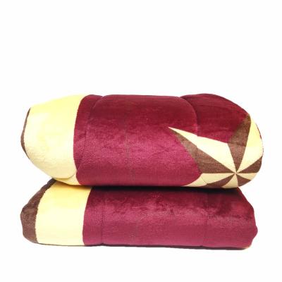 China Factory Directly Folded Sherpa Fleece Blanket Reversible Plush Warm Blanket, for sale