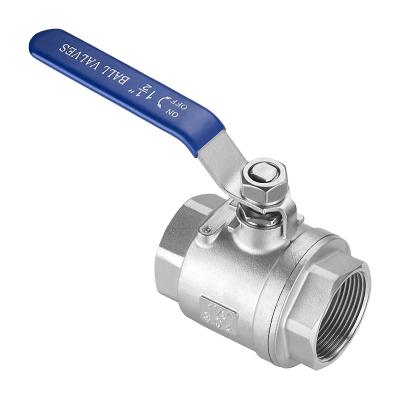 China General China Industrial Water Durable Manual Control 3 201 SS NPS 2 Piece Ball Valve for sale