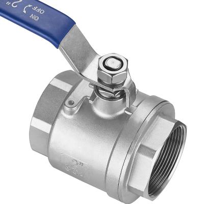 China DN15 2pc General Type Stainless Steel Ball Valves With 201 Stainless Steel Water Oil And Steam Internal Thread for sale