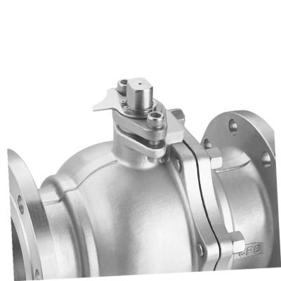 China General Suitable Price Compressor DN40 2pc NPS Manual Water Vapor 1 1/2 Flange Ball Valve for sale