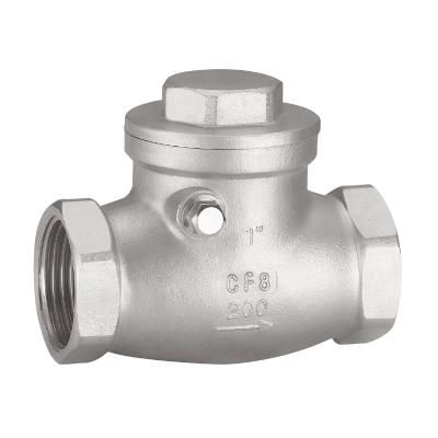 China SS304 Stainless Steel General Hydraulic Industrial Air Compressor Swing Check Valves for sale