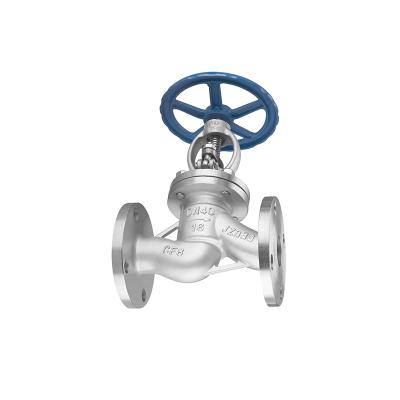 China General Logo PN16 Custom Steam Stainless Steel Flange Globe Valve for sale