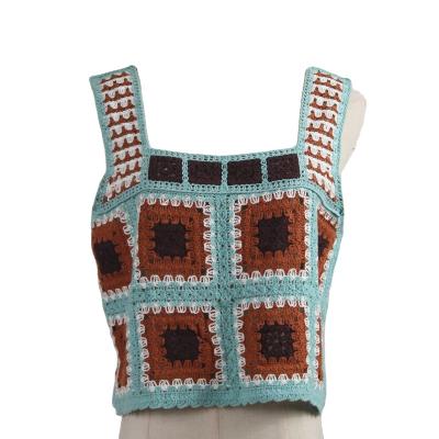 China Wholesale QUICK DRY Tops Woman Crop Fashionable Crochet Blouses Crochet Sweater Women for sale