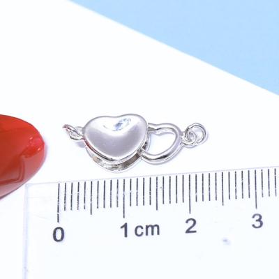 China S925 Pure Silver Pearl Freshwater Pearl Necklace Buckle DIY Jewelry Accessories for sale