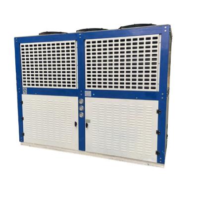 China Hotels High Efficiency Cooling V type Air Cold Condenser for Cold Room for sale