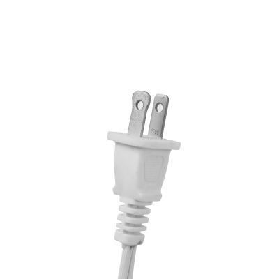 China PVC+Copper Power Cord Two-Core US Standard 2 Plug Suffix Pure Copper AC Suffix Power Cord for sale