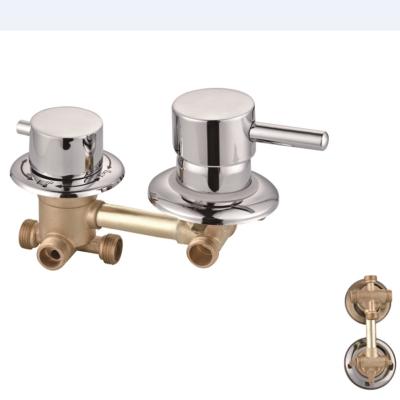 China Without Slide Bar Bathroom Faucet Bath Room Brass Chrome Wall Shower Panel Faucet for sale